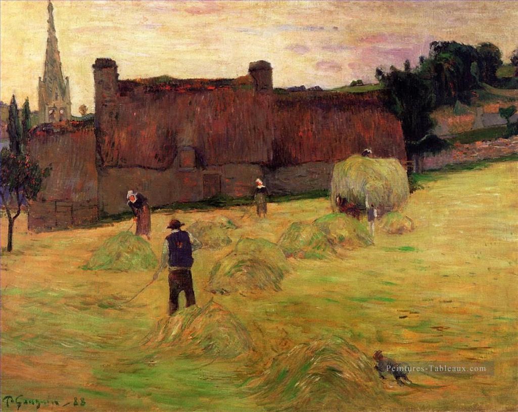 Foin en Bretagne postimpressionnisme Primitivisme Paul Gauguin Peintures à l'huile